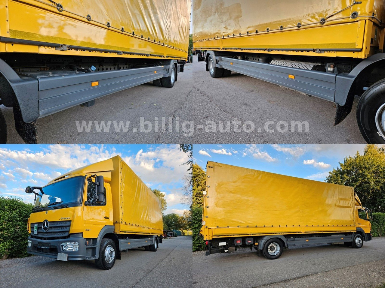 Камион с брезент Mercedes-Benz Atego 1327 L * BREMS/SPUR-ASS*DIFF.*LBW*AHK*7.2m: снимка 19