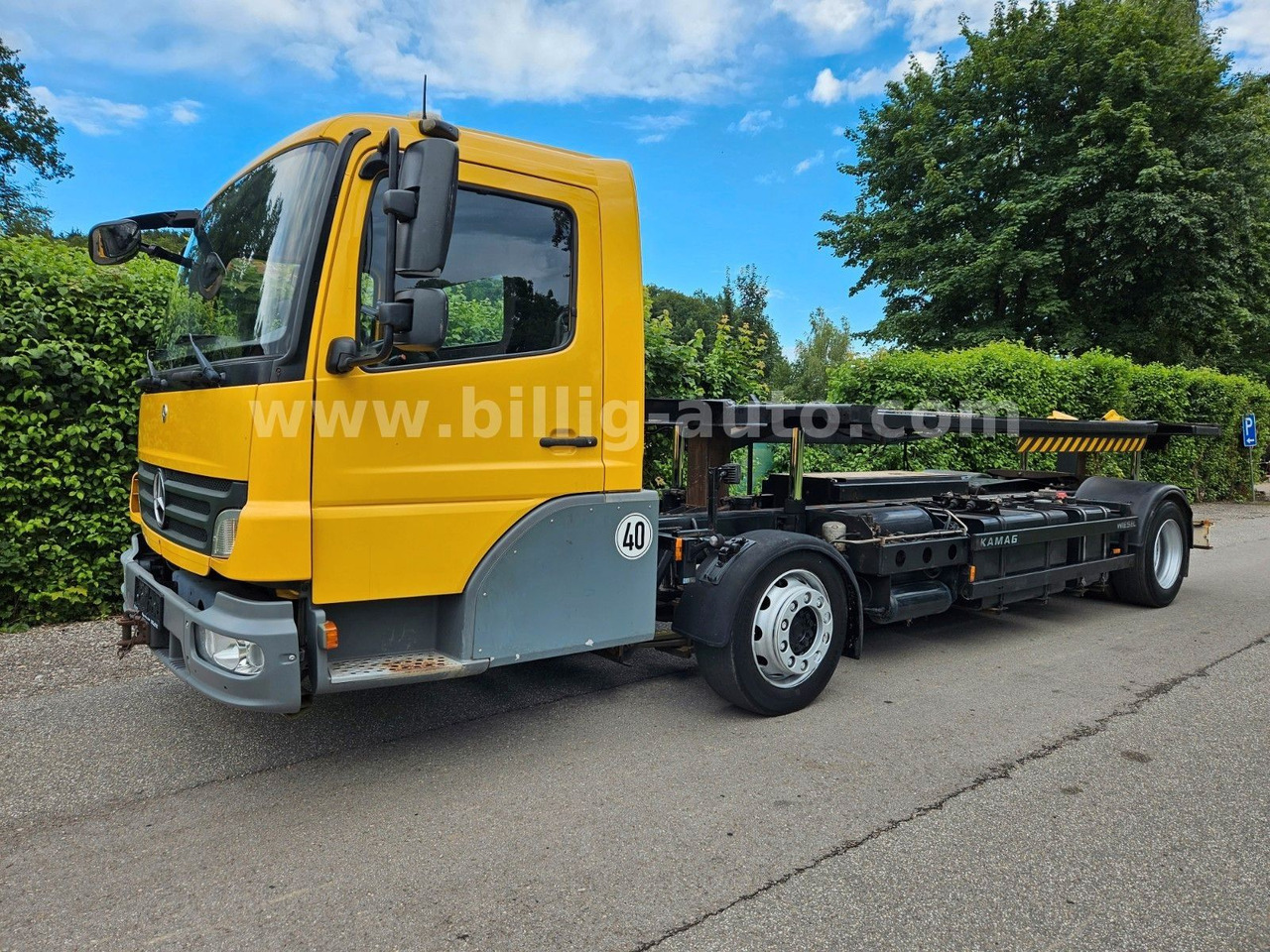 Контейнеровоз/ Сменна каросерия камион Mercedes-Benz Kamag * WBH 25 * Wiesel * Umsetzer * Sattelkupp.: снимка 8