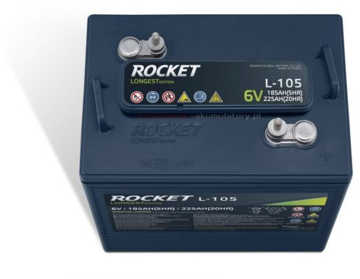 Akumulator trakcyjny 6V 225Ah - Акумулатор за Работна площадка: снимка 3 Akumulator trakcyjny 6V 225Ah - Акумулатор за Работна площадка: снимка 3