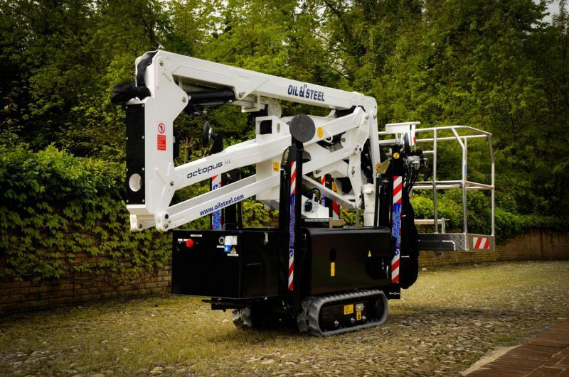 Oil&Steel Octopus 14 podnośnik koszowy na gąsienicach 14 m - Вишка тип паяк: снимка 1 Oil&Steel Octopus 14 podnośnik koszowy na gąsienicach 14 m - Вишка тип паяк: снимка 1