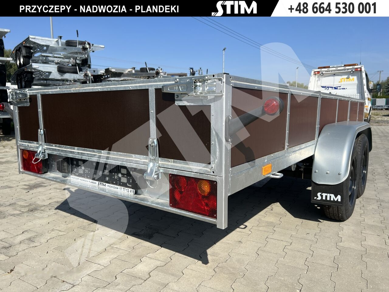 Нови Ремарке за кола Stim S12-075/4015R + przednia burta otwierana + wzmocniona rama: снимка 10