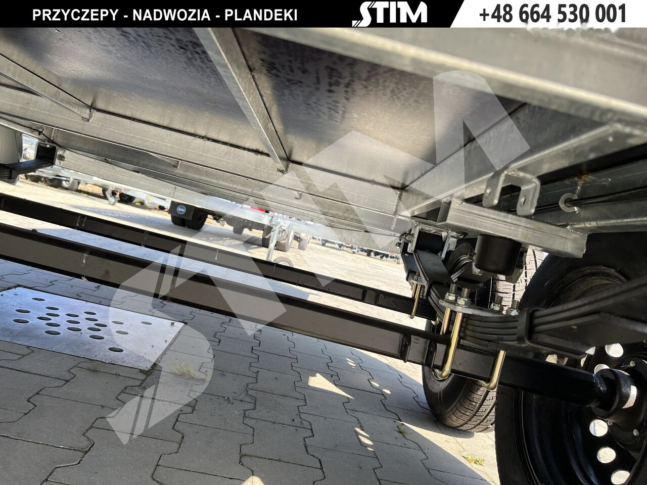 Нови Ремарке за кола Stim S12-075/4015R + przednia burta otwierana + wzmocniona rama: снимка 9