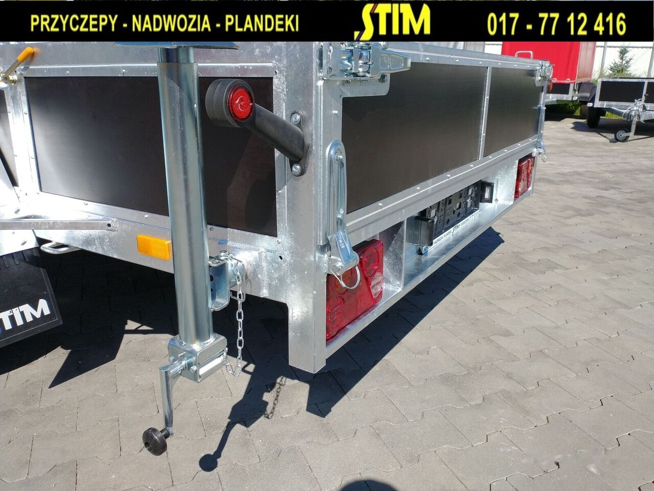 Stim S22, przyczepa do przewozu sprzętu budowlanego - Ремарке за строителна техника: снимка 4 Stim S22, przyczepa do przewozu sprzętu budowlanego - Ремарке за строителна техника: снимка 4