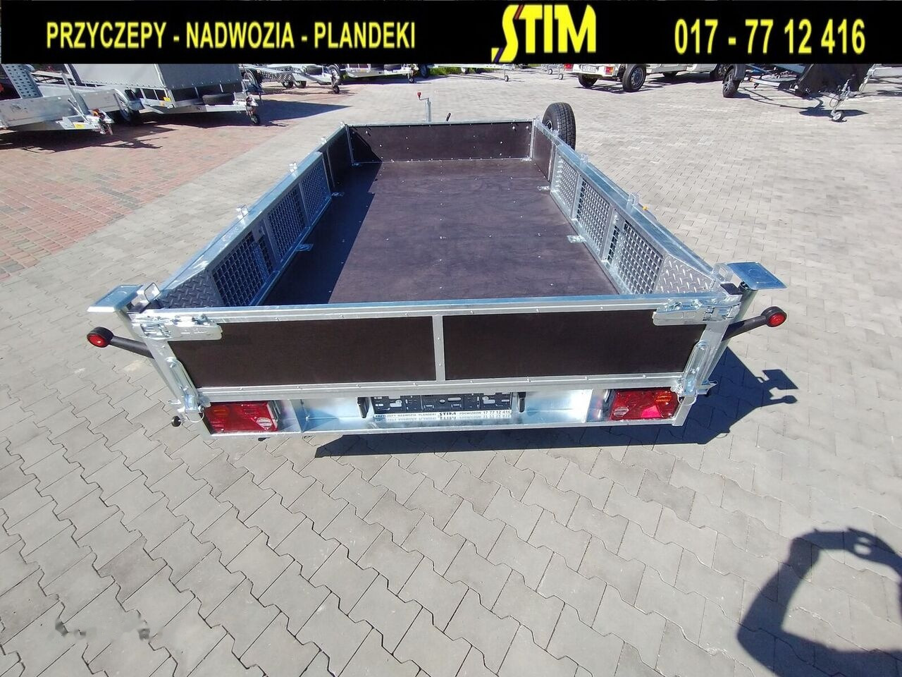 Stim S22, przyczepa do przewozu sprzętu budowlanego - Ремарке за строителна техника: снимка 2 Stim S22, przyczepa do przewozu sprzętu budowlanego - Ремарке за строителна техника: снимка 2