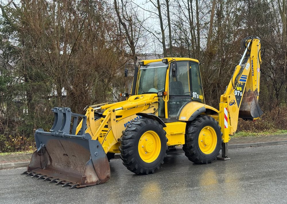 Komatsu * Koparko Ładowarka * Komatsu WB 97 S Utility * - Багер-товарач: снимка 1 Komatsu * Koparko Ładowarka * Komatsu WB 97 S Utility * - Багер-товарач: снимка 1