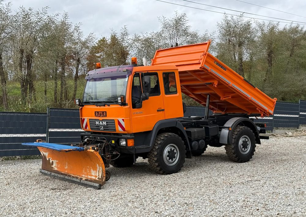 MAN * MAN 10-220 * Pług * Kiper Wywrotka Meiller * 4x4 * Zimowe Utrzymanie * Unimog * - Самосвал камион: снимка 1 MAN * MAN 10-220 * Pług * Kiper Wywrotka Meiller * 4x4 * Zimowe Utrzymanie * Unimog * - Самосвал камион: снимка 1