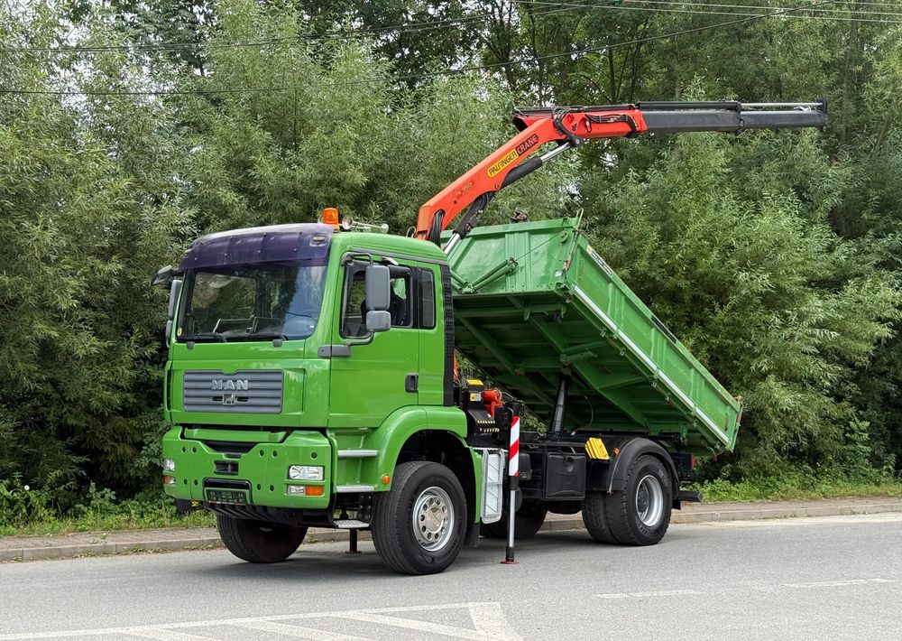 MAN * MAN TGA 18-360 * Kiper Wywrotka * 4x2 * Kran Palfinger PK 9501 Sprowadzony - Самосвал камион: снимка 1 MAN * MAN TGA 18-360 * Kiper Wywrotka * 4x2 * Kran Palfinger PK 9501 Sprowadzony - Самосвал камион: снимка 1