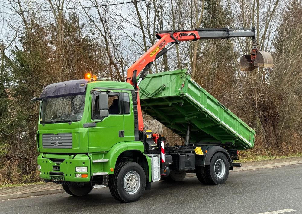 MAN * MAN TGA 18-360 * Kiper Wywrotka * 4x2 * Kran Palfinger PK 9501 Sprowadzony - Самосвал камион: снимка 1 MAN * MAN TGA 18-360 * Kiper Wywrotka * 4x2 * Kran Palfinger PK 9501 Sprowadzony - Самосвал камион: снимка 1