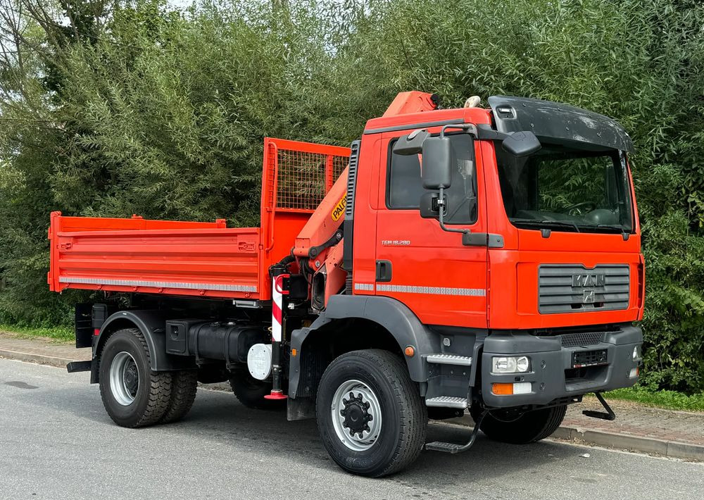 MAN TGM 18-280 MAN 4x4 HDS PALFINGER 105 KIPER WYWROTKA MEILLER BARDZO DOBRY STAN - Самосвал камион: снимка 2 MAN TGM 18-280 MAN 4x4 HDS PALFINGER 105 KIPER WYWROTKA MEILLER BARDZO DOBRY STAN - Самосвал камион: снимка 2