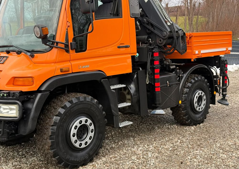 Mercedes-Benz * Mercedes Unimog U 400 * HDS HIAB 166 * Specjalny * Energetyka * Kosz do HDS * Stan Idealny - Бордови камион, Камион с кран: снимка 5 Mercedes-Benz * Mercedes Unimog U 400 * HDS HIAB 166 * Specjalny * Energetyka * Kosz do HDS * Stan Idealny - Бордови камион, Камион с кран: снимка 5