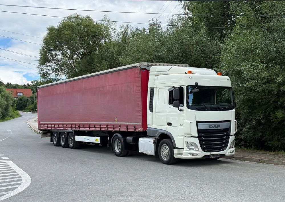 DAF * Zestaw * DAF 106 Euro 6 + Naczepa Krone * Bardzo Dobry Stan - Влекач, Брезентово полуремарке: снимка 2 DAF * Zestaw * DAF 106 Euro 6 + Naczepa Krone * Bardzo Dobry Stan - Влекач, Брезентово полуремарке: снимка 2