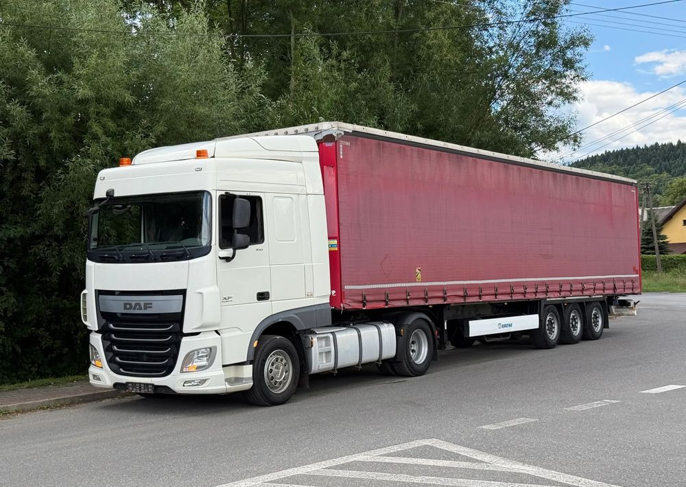 DAF * Zestaw * DAF 106 Euro 6 + Naczepa Krone * Bardzo Dobry Stan - Влекач, Брезентово полуремарке: снимка 1 DAF * Zestaw * DAF 106 Euro 6 + Naczepa Krone * Bardzo Dobry Stan - Влекач, Брезентово полуремарке: снимка 1