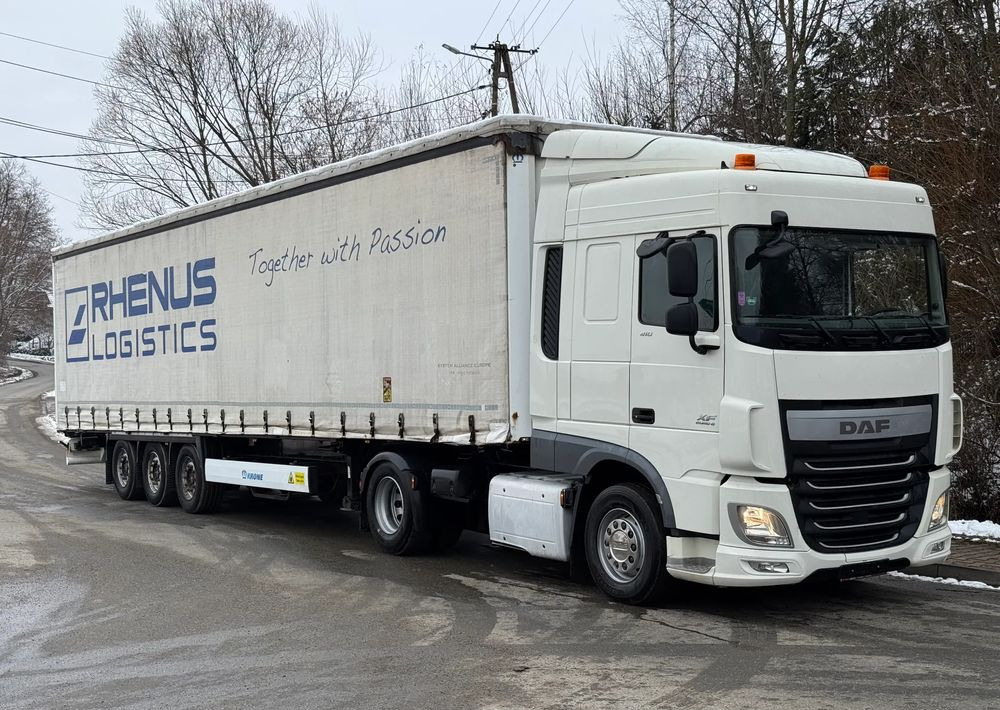 DAF * Zestaw * DAF 106 Euro 6 + Naczepa Krone * Bardzo Dobry Stan - Влекач, Брезентово полуремарке: снимка 2 DAF * Zestaw * DAF 106 Euro 6 + Naczepa Krone * Bardzo Dobry Stan - Влекач, Брезентово полуремарке: снимка 2