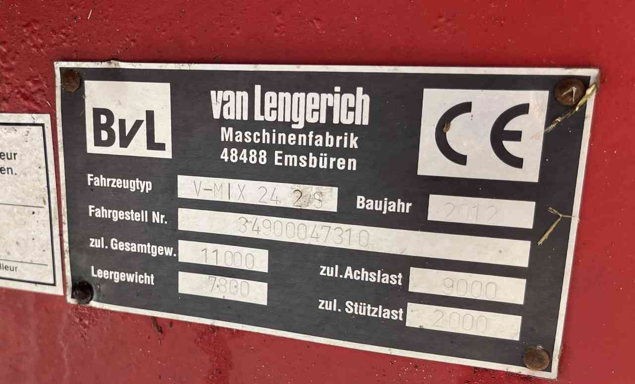 Миксер-вагон BVL V-Mix 24-2S Voermengwagen voermachines: снимка 7