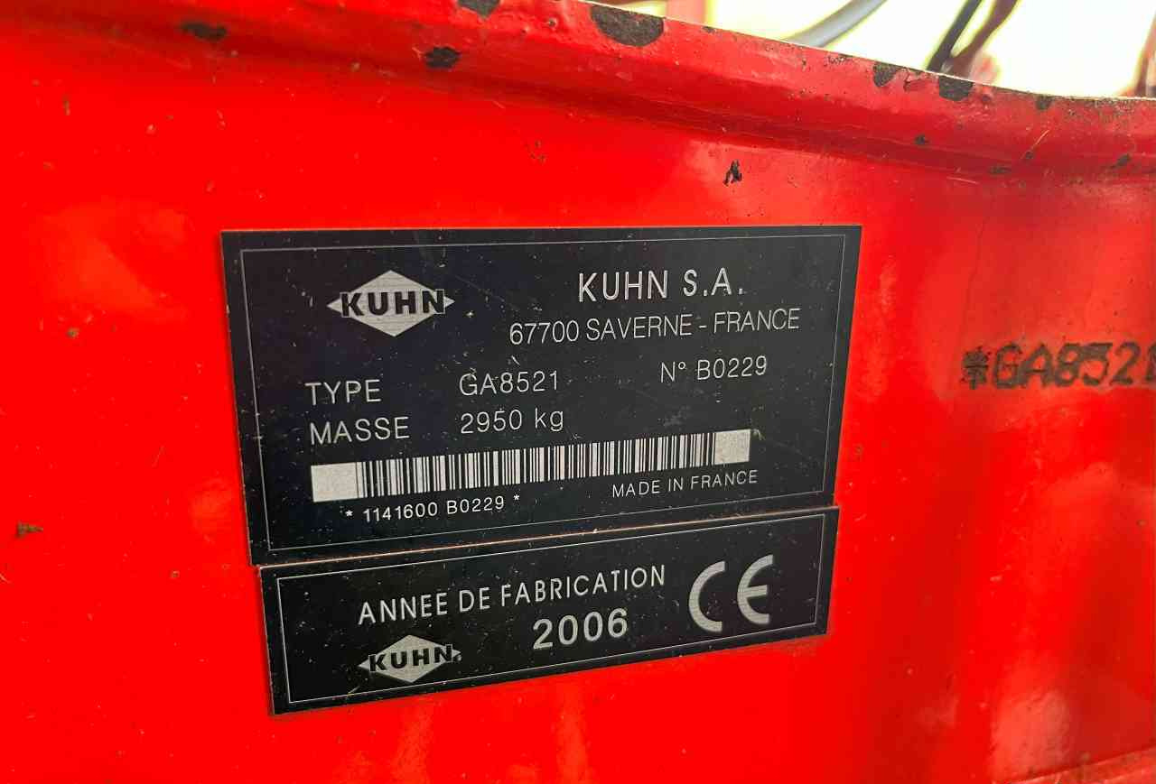 Kuhn GA 8521 zwadhark zwiller rugger rake weidebouwmachines - Гребло/ Сенообръщачка: снимка 5 Kuhn GA 8521 zwadhark zwiller rugger rake weidebouwmachines - Гребло/ Сенообръщачка: снимка 5