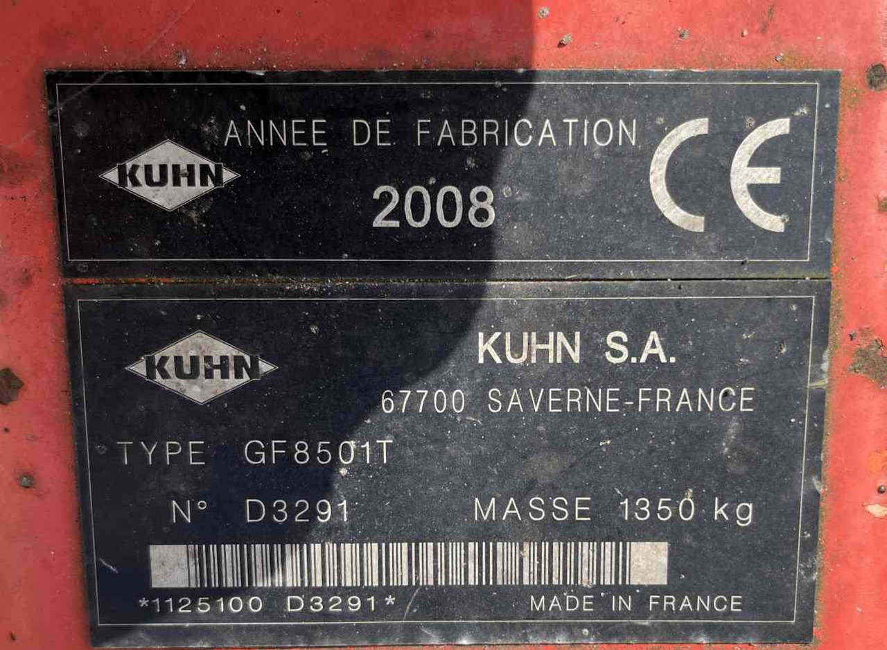 Kuhn GF 8501T Tedder Schudder Kreiselheuer weidebouwmachines - Гребло/ Сенообръщачка: снимка 4 Kuhn GF 8501T Tedder Schudder Kreiselheuer weidebouwmachines - Гребло/ Сенообръщачка: снимка 4