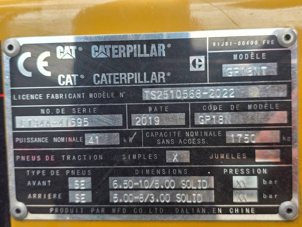 Газокар CAT GP 18 NT: снимка 13