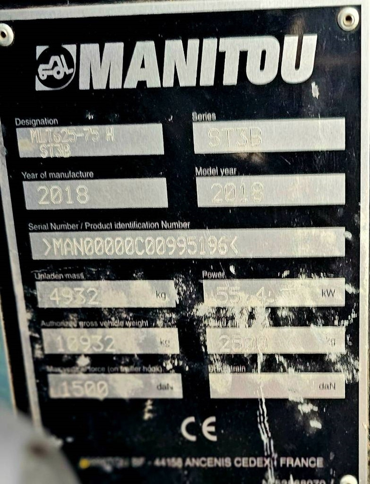 Телескопичен товарач Manitou MLT 625 -75H CLASSIC: снимка 13