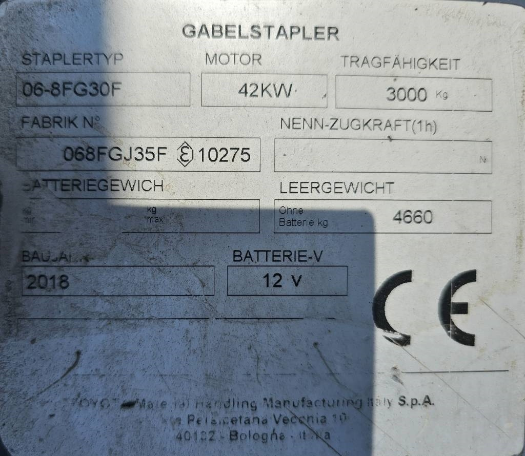Газокар Toyota 8 FG 30 F: снимка 8