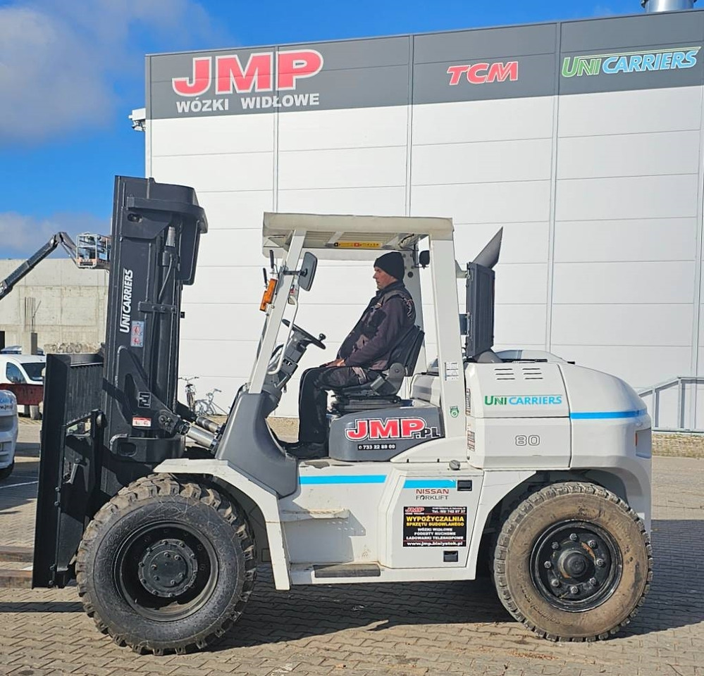 Дизелов мотокар UniCarriers ZX80 FD80-3 DUPLEX 3m: снимка 14