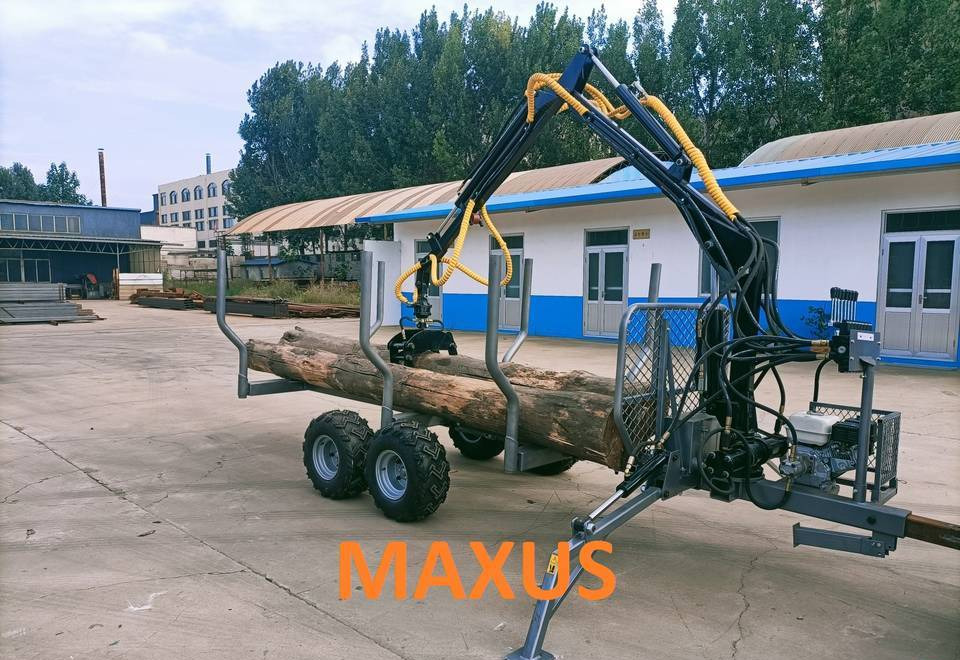 NEW MAXUS 3T Forest Trailer 3.8m Crane Warranty | НОВА лісова прицепа 3Т Кран 3,8м MAXUS Гарантія - Горско ремарке: снимка 1 NEW MAXUS 3T Forest Trailer 3.8m Crane Warranty | НОВА лісова прицепа 3Т Кран 3,8м MAXUS Гарантія - Горско ремарке: снимка 1