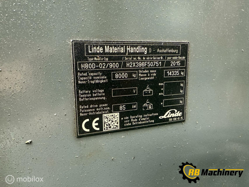 Linde H80-02/900 - Мотокар: снимка 4 Linde H80-02/900 - Мотокар: снимка 4