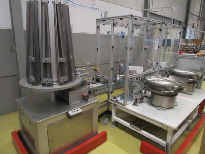 DECKEL ETIKETTIER ANLAGE SCHLEUTER GU 2 DO MIT 2xLÖFFELEINLEGESTATIONEN - Машина за опаковане: снимка 1 DECKEL ETIKETTIER ANLAGE SCHLEUTER GU 2 DO MIT 2xLÖFFELEINLEGESTATIONEN - Машина за опаковане: снимка 1