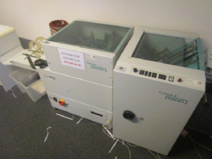 FALZ- UND HEFTMASCHINE NAGEL FOLDNAK 8 MIT TRIMMER - Машина за сгъване: снимка 2 FALZ- UND HEFTMASCHINE NAGEL FOLDNAK 8 MIT TRIMMER - Машина за сгъване: снимка 2