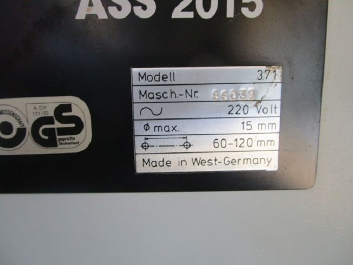 ZWEISPINDELBOHRMASCHINE STAGO ASS 2015 - Печатарско оборудване: снимка 4 ZWEISPINDELBOHRMASCHINE STAGO ASS 2015 - Печатарско оборудване: снимка 4