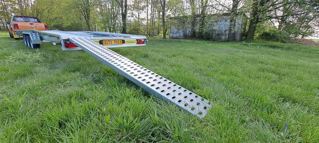 Нови Автовоз ремарке LAWETA Z NAJAZDAMI NA 2 AUTA 8,5x2M DMC 3500, 3 OSIE / CAR TRANSPORTER WITH RAMPS FOR 2 CARS 8.5x2M DMC 3500, 3 AXLES: снимка 9