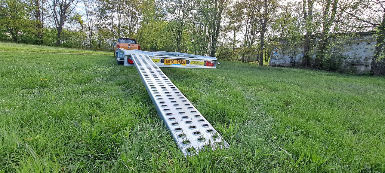 Нови Автовоз ремарке LAWETA Z NAJAZDAMI NA 2 AUTA 8,5x2M DMC 3500, 3 OSIE / CAR TRANSPORTER WITH RAMPS FOR 2 CARS 8.5x2M DMC 3500, 3 AXLES: снимка 7