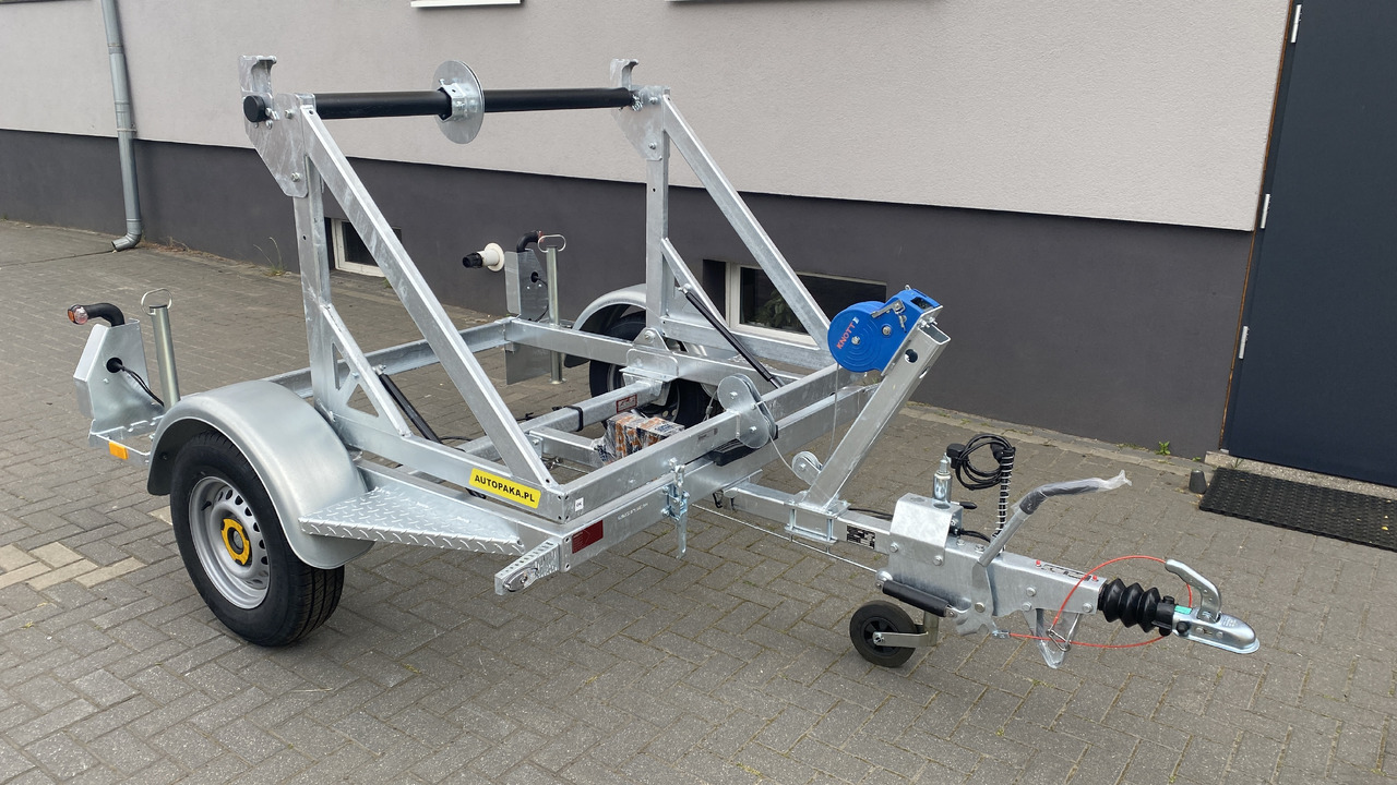 PRZYCZEPA KABLOWA POD BĘBEN KABLOWY ŚWIATŁOWÓD / CABLE TRAILER FOR FIBER OPTIC CABLE DRUM - Кабелно ремарке: снимка 4 PRZYCZEPA KABLOWA POD BĘBEN KABLOWY ŚWIATŁOWÓD / CABLE TRAILER FOR FIBER OPTIC CABLE DRUM - Кабелно ремарке: снимка 4