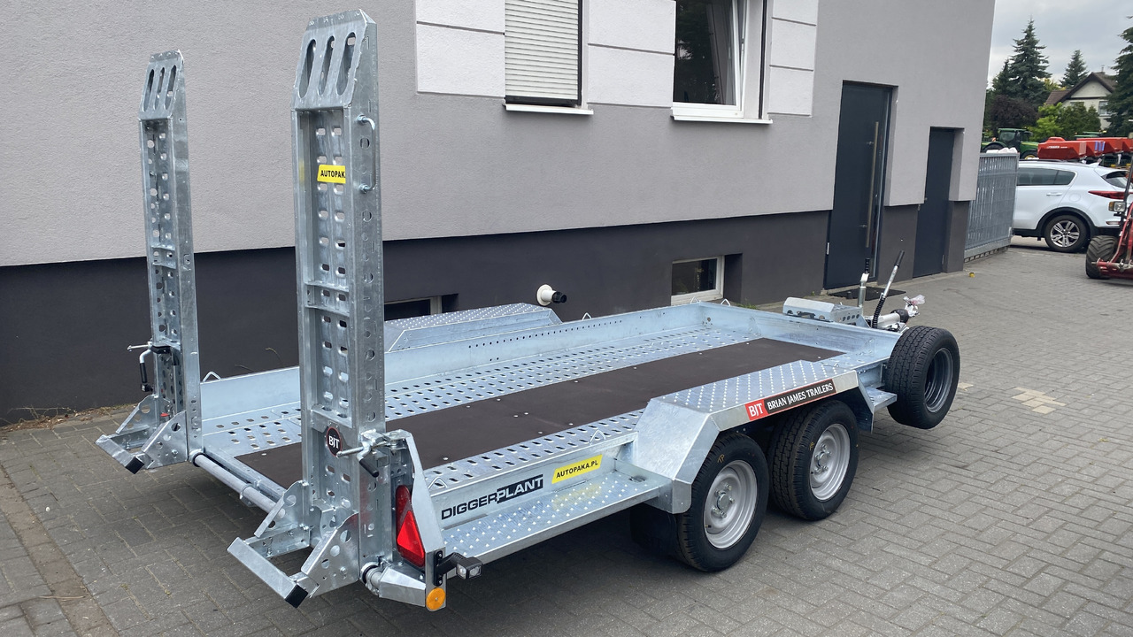 Нови Ремарке за строителна техника PRZYCZEPA LAWETA KOPARKI MINIKOPARKI 370x170 CM, 3500 KG / EXCAVATOR MINI EXCAVATOR TRANSPORTER TRAILER 370x170 CM, DMC 3500 KG: снимка 11