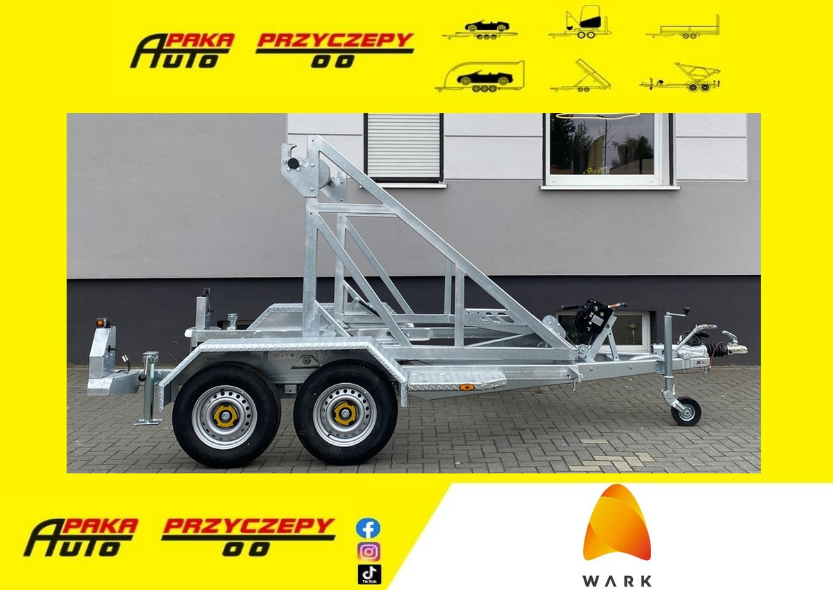 PRZYCZEPA WARK KABLOWA POD BĘBEN KABLOWY DMC 2700KG / WARK Cable Trailer for Cable Drum DMC 2700KG - Кабелно ремарке: снимка 1 PRZYCZEPA WARK KABLOWA POD BĘBEN KABLOWY DMC 2700KG / WARK Cable Trailer for Cable Drum DMC 2700KG - Кабелно ремарке: снимка 1