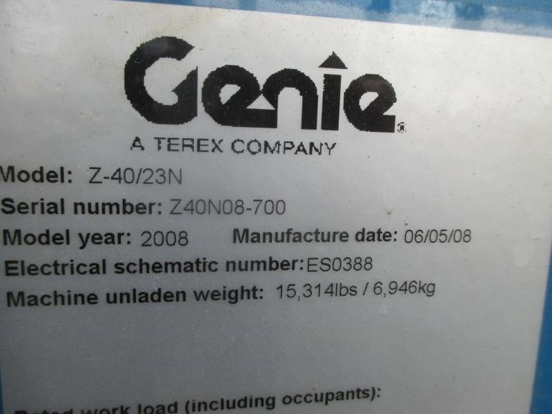 Артикулираща платформа Genie Z 40/23 N: снимка 14