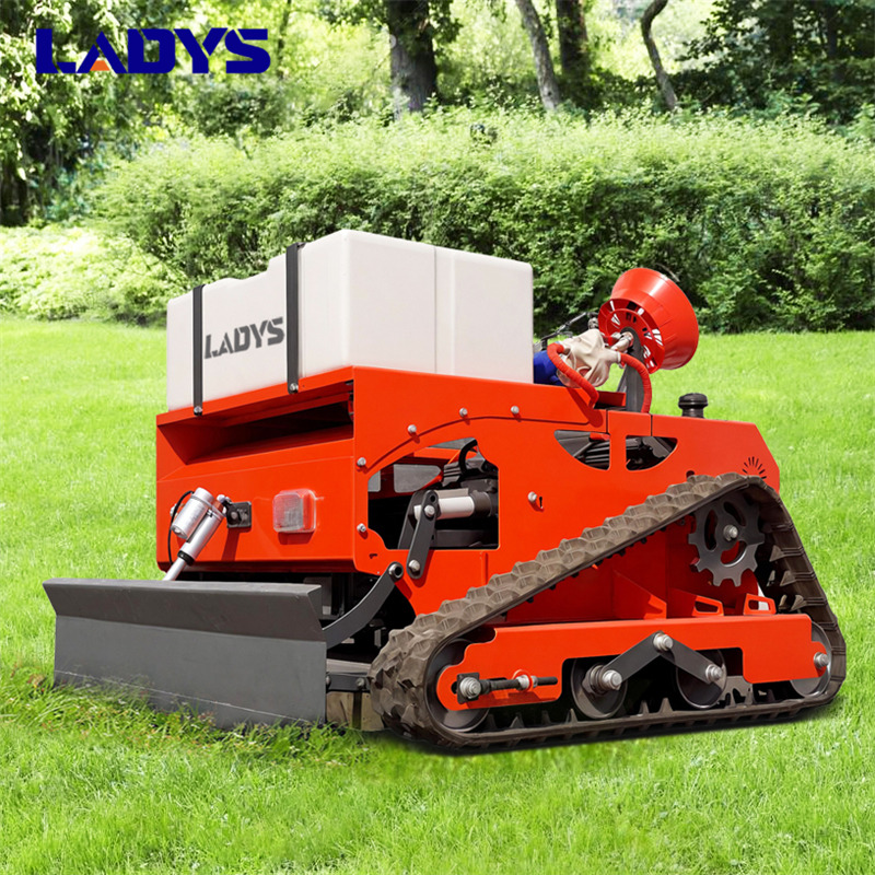 Нови Косачка за трева LADYS LD1000 Multi-function remote control lawn mower Track crawler gasoline gas All-terrain  Agricultural Sprayers Pesticide spraying lawn mower for sale: снимка 8