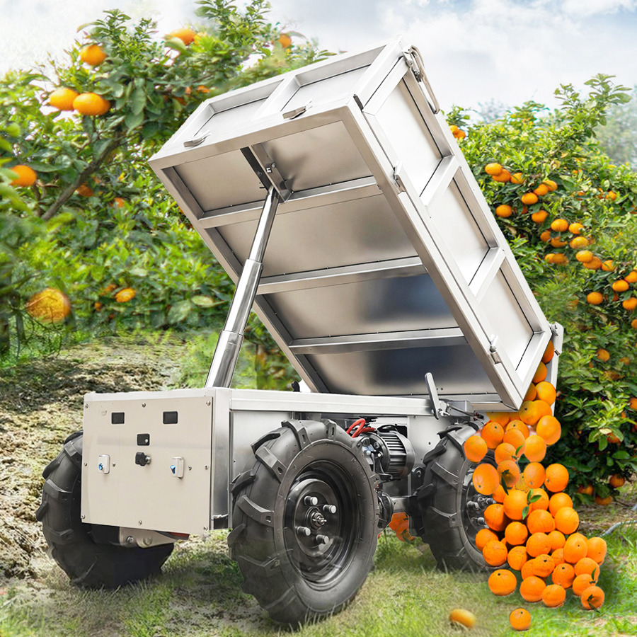 LEZUM Electric Remote Control Transporter Agricultural Orchard Farm Electric Utv Dump Trailer Material Handling Equipment All Terrain Transport Vehicle - Селскостопанско ремарке самосвал: снимка 5 LEZUM Electric Remote Control Transporter Agricultural Orchard Farm Electric Utv Dump Trailer Material Handling Equipment All Terrain Transport Vehicle - Селскостопанско ремарке самосвал: снимка 5