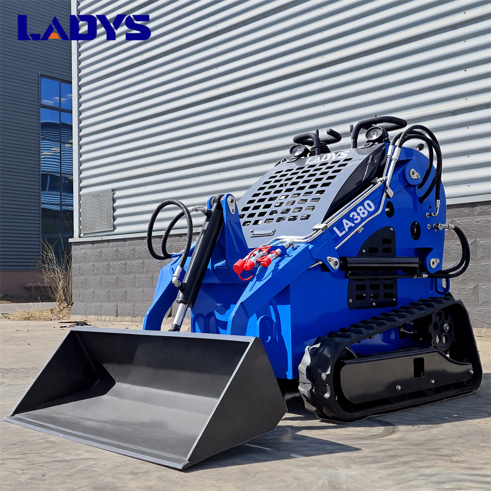 LADYS Free Shipping LA380 Mini Skid Steer Loader Compact Track Diesel Cheap Mini Skid Steer Loader For Sale With Mini Skid Steer Attachments 4 In 1 Bucket - Мини челен товарач: снимка 3 LADYS Free Shipping LA380 Mini Skid Steer Loader Compact Track Diesel Cheap Mini Skid Steer Loader For Sale With Mini Skid Steer Attachments 4 In 1 Bucket - Мини челен товарач: снимка 3