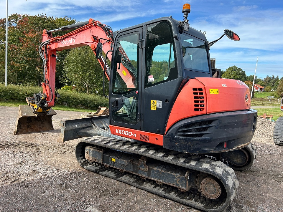 Kubota KX080-4 - Верижен багер: снимка 3 Kubota KX080-4 - Верижен багер: снимка 3