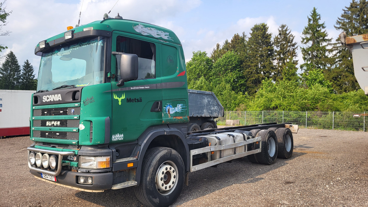 SCANIA R124 420 6X4 - Шаси кабина: снимка 1 SCANIA R124 420 6X4 - Шаси кабина: снимка 1
