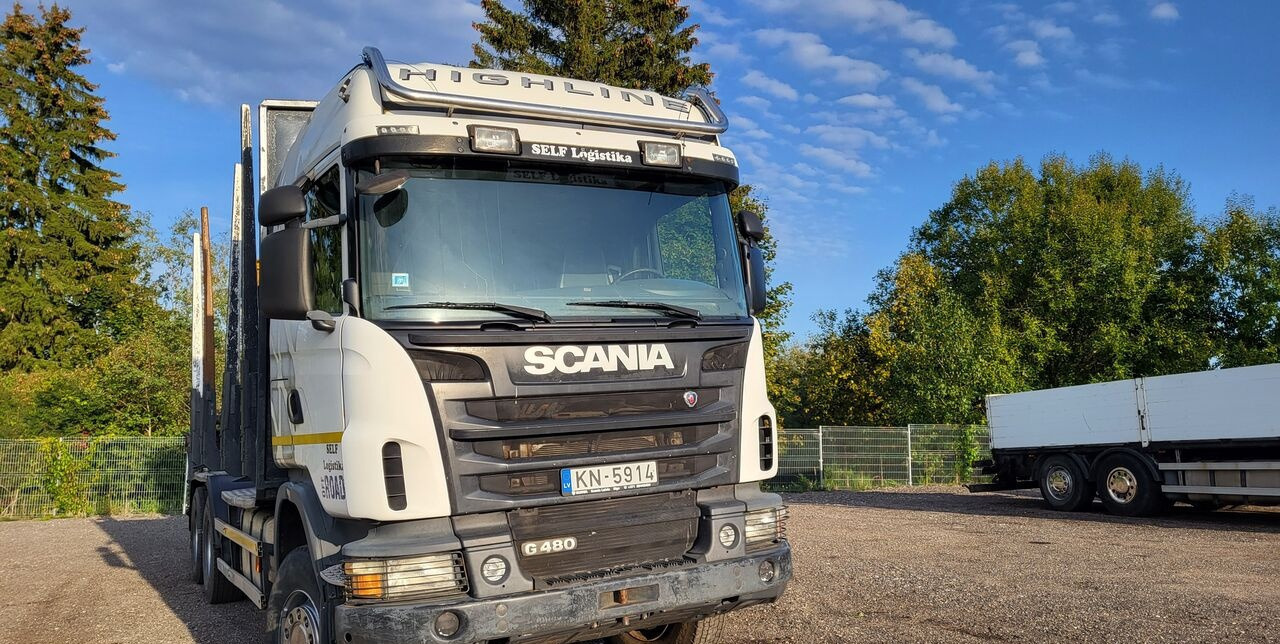 Scania G480 - Камион за дърва, Камион с кран: снимка 3 Scania G480 - Камион за дърва, Камион с кран: снимка 3