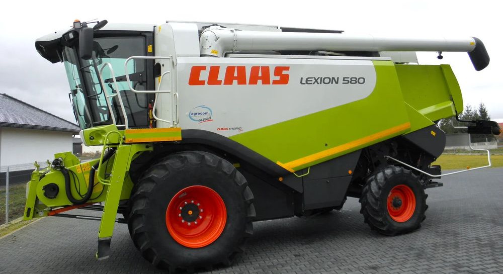 Claas Lexion 580 heder V900, Najbogatsza Wersja, Nie Malowany, Stan Bardzo Dobry - Зърнокомбайн: снимка 3 Claas Lexion 580 heder V900, Najbogatsza Wersja, Nie Malowany, Stan Bardzo Dobry - Зърнокомбайн: снимка 3