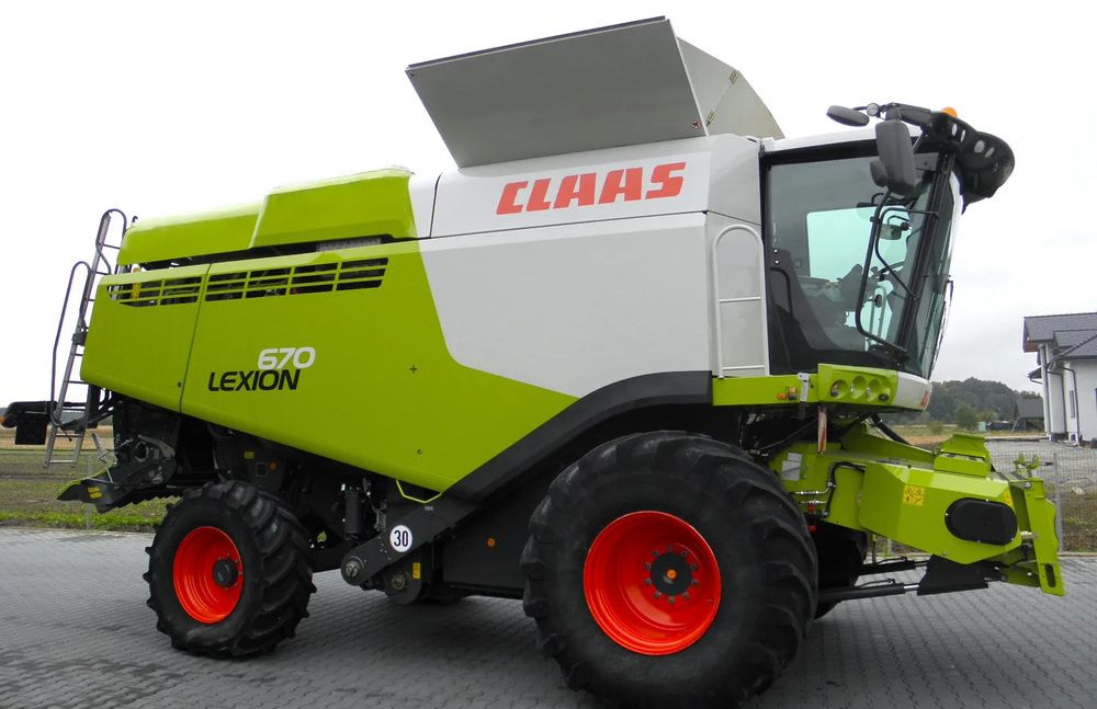 Claas Lexion 670 2019 Rok, Heder V 770, Najbogatsza Wersja, Nie Malowany, Stan Idealny - Зърнокомбайн: снимка 2 Claas Lexion 670 2019 Rok, Heder V 770, Najbogatsza Wersja, Nie Malowany, Stan Idealny - Зърнокомбайн: снимка 2