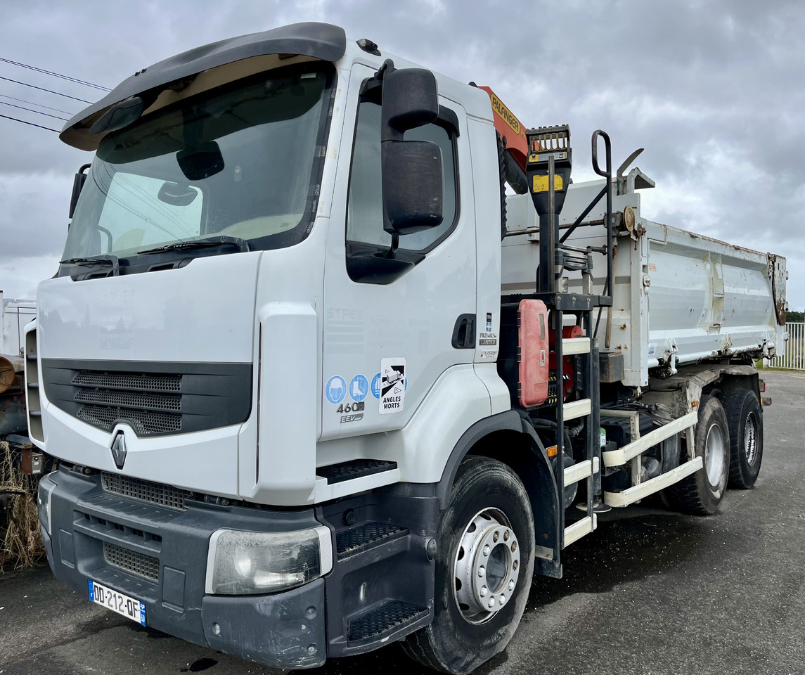 RENAULT Premium Lander 460dxi bibenne grue Palfinger pk16001 - Самосвал камион, Камион с кран: снимка 2 RENAULT Premium Lander 460dxi bibenne grue Palfinger pk16001 - Самосвал камион, Камион с кран: снимка 2