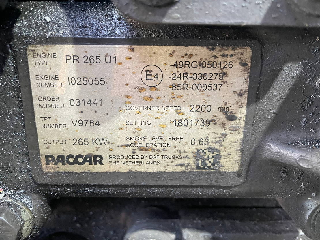 DAF Paccar Motor DAF Solaris PR 265 U1 Urbino 15 Van Hool Temsa 265U1 - Двигател за Автобус: снимка 2 DAF Paccar Motor DAF Solaris PR 265 U1 Urbino 15 Van Hool Temsa 265U1 - Двигател за Автобус: снимка 2