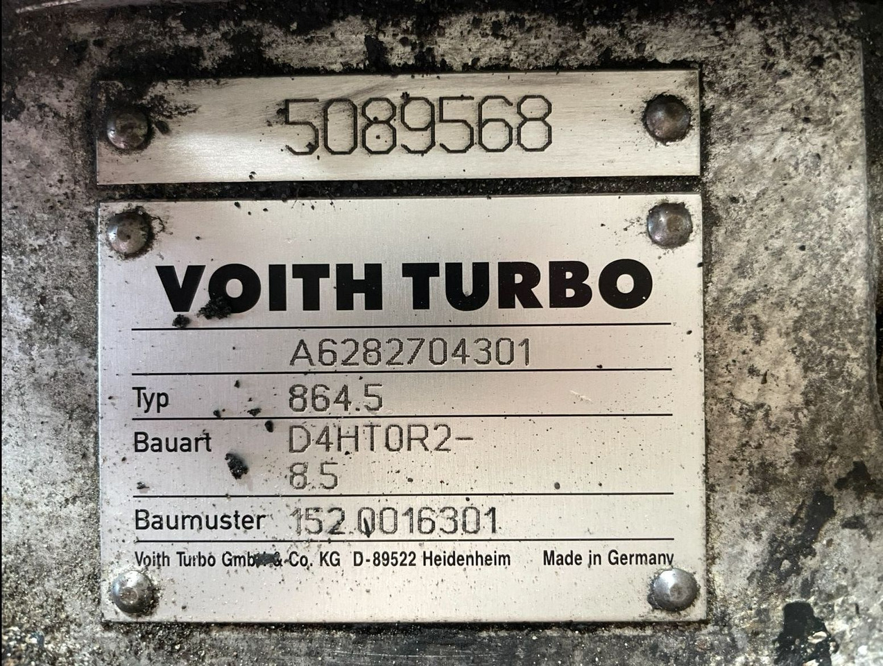Voith Mercedes Citaro Voith Getriebe 864.5 D4HT0R2-8,5 A6282704301 152.0016301 5 - Скоростна кутия и части за Автобус: снимка 3 Voith Mercedes Citaro Voith Getriebe 864.5 D4HT0R2-8,5 A6282704301 152.0016301 5 - Скоростна кутия и части за Автобус: снимка 3