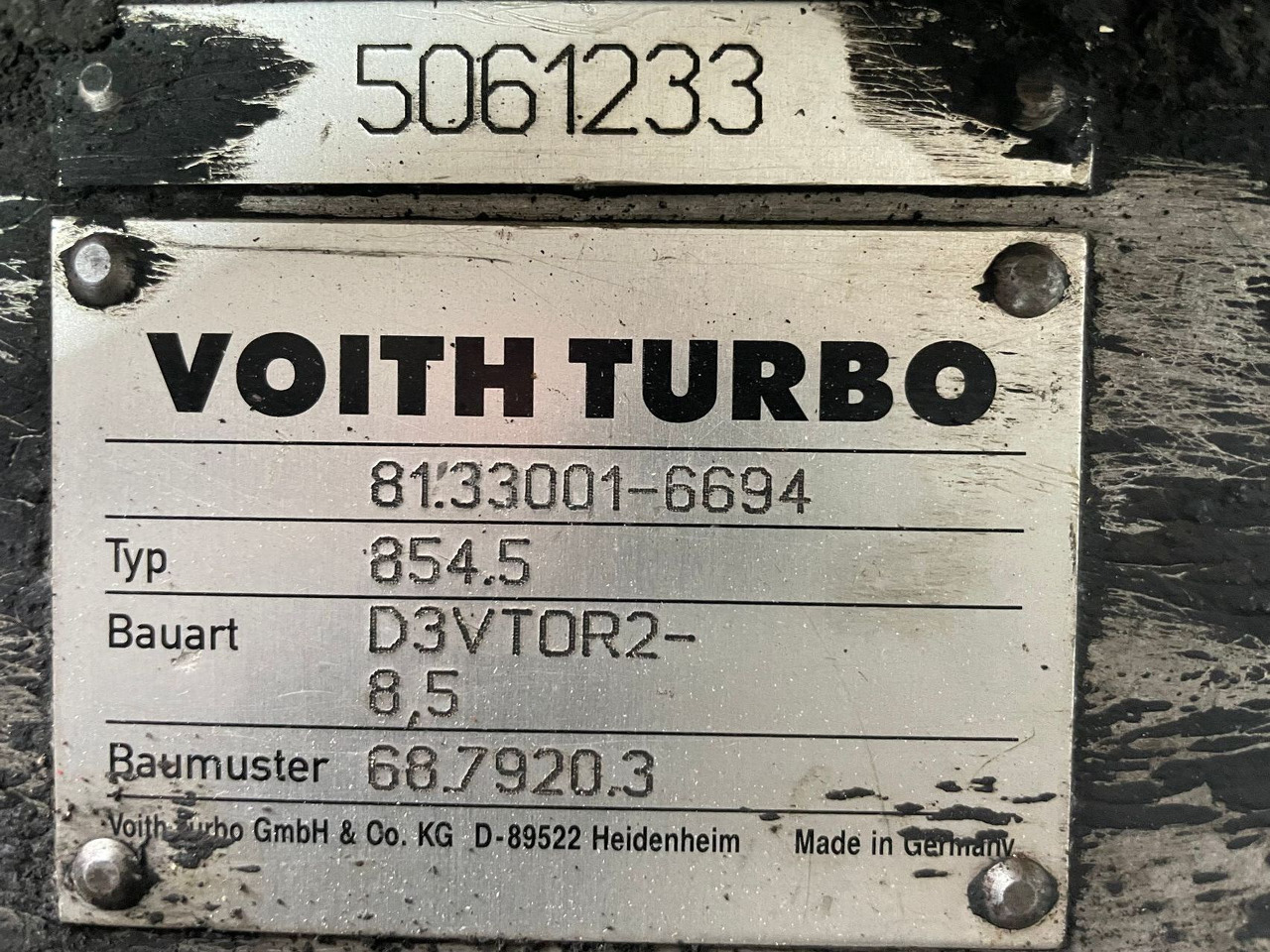 Voith Voith 854.5 D3VT0R2-8,5 MAN Lions City 81.33001-6694 Getriebe - Скоростна кутия и части за Автобус: снимка 2 Voith Voith 854.5 D3VT0R2-8,5 MAN Lions City 81.33001-6694 Getriebe - Скоростна кутия и части за Автобус: снимка 2