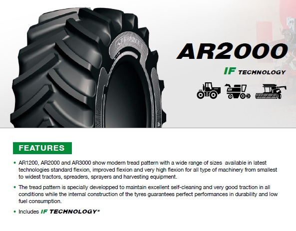 Advance AR2000 IF 1050/50R32 CFO for combine harvester and tractor. - Гума за Зърнокомбайн: снимка 4 Advance AR2000 IF 1050/50R32 CFO for combine harvester and tractor. - Гума за Зърнокомбайн: снимка 4