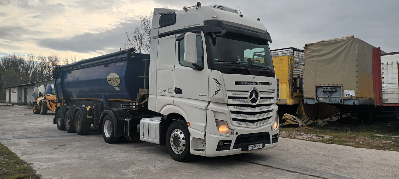 Tractor Head Mercedes-Benz Actros (2013) + Semi-trailer Tipper Meiller – Kipper (2005) - Влекач: снимка 2 Tractor Head Mercedes-Benz Actros (2013) + Semi-trailer Tipper Meiller – Kipper (2005) - Влекач: снимка 2