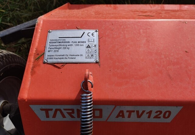 Косачка-шредер Tarmo ATV120 kesantomurskain - VIDEO: снимка 6